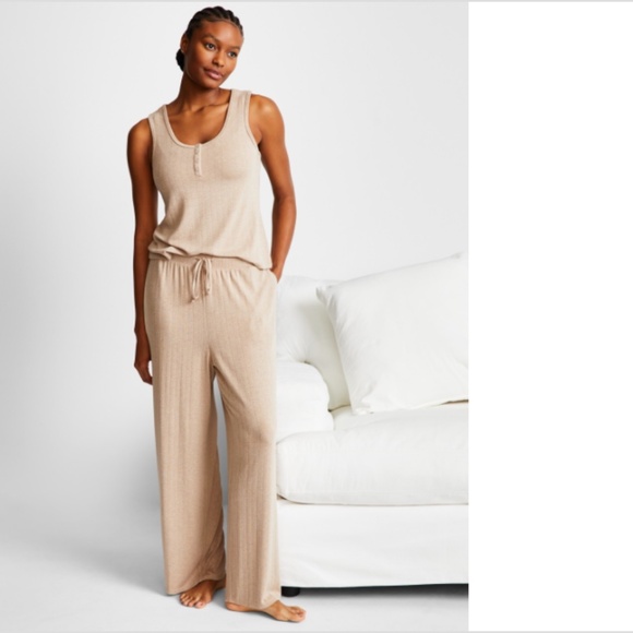 State of Day Women's Pointelle Tank Pajama Pants NWT - Picture 1 of 2